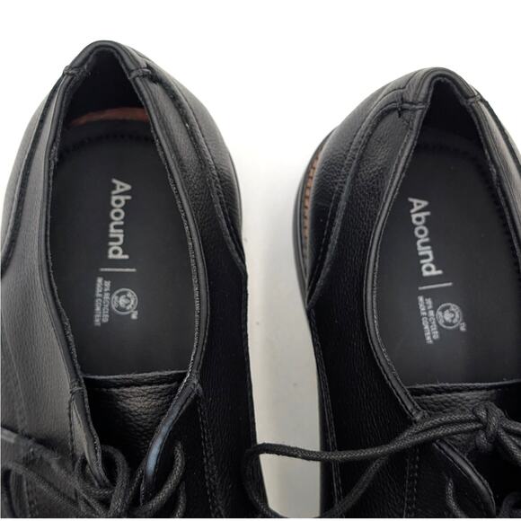 Abound Adrian Plain Toe Derby Dress Shoes Lace-Up Men's Black Size US12M EU45 - Picture 5 of 12